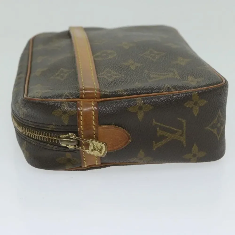 Louis Vuitton Monogram Compiegne 23 Clutch Bag Brown
